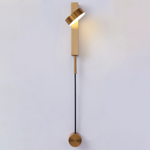 Emelie - Gold Wall Lamp with Dimmer Switch  BO-HA Gold Single Sconce