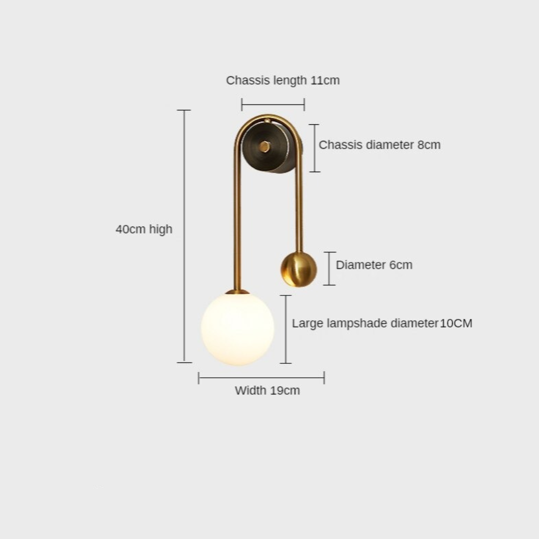 Amalia - Modern Nordic Gold Wall Sconces