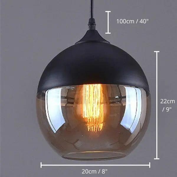 Aada - Modern Nordic Kitchen Pendant Lighting  BO-HA Circle - Black & Clear