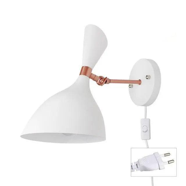 Adelborg - Nordic Plug in Wall Sconce  BO-HA White (EU Plug)