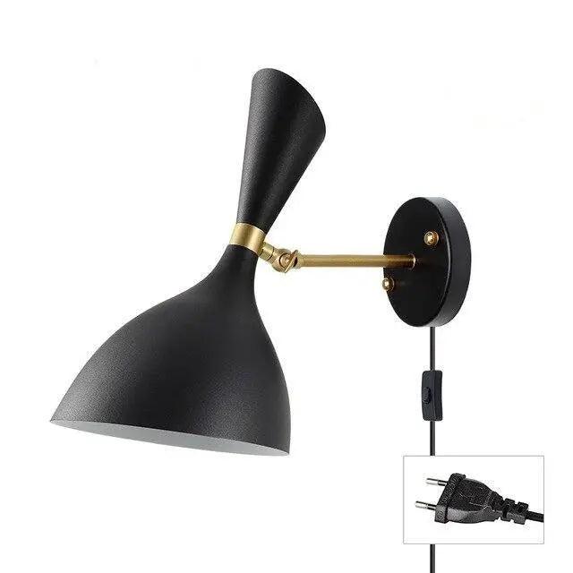 Adelborg - Nordic Plug in Wall Sconce  BO-HA Black (EU Plug)