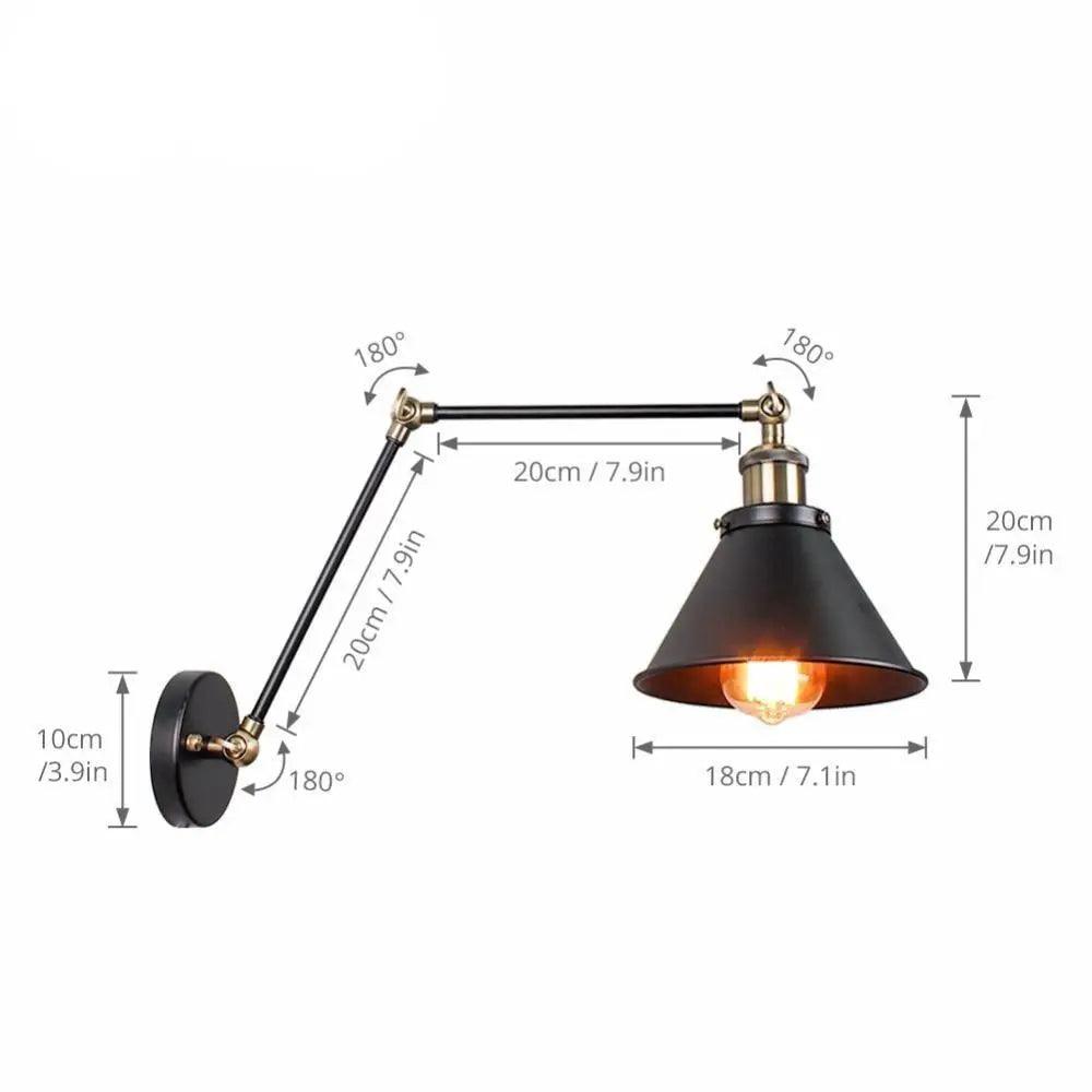 Alaine - Industrial Plug In Wall Sconce