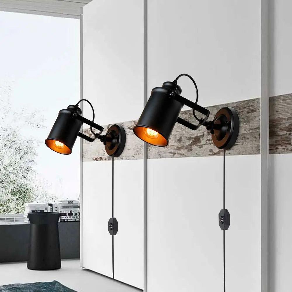 Aleah - Industrial Plug In Wall Sconce