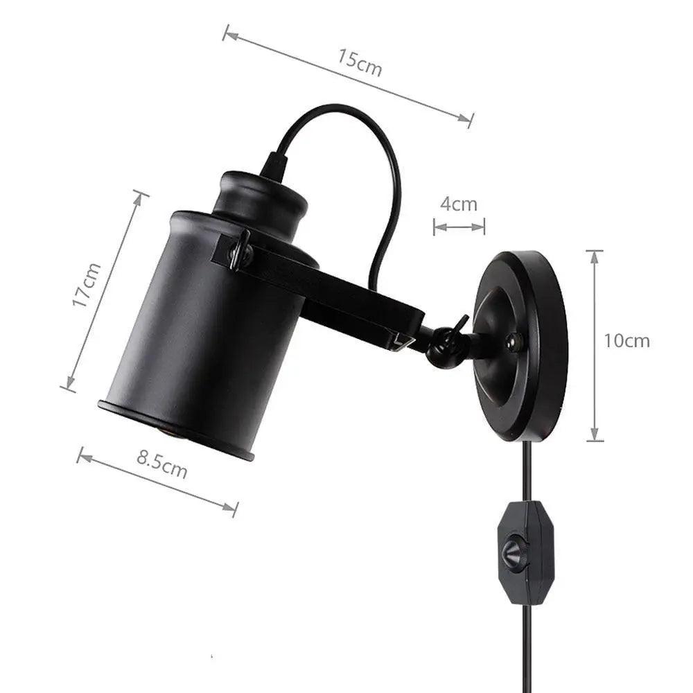 Aleah - Industrial Plug In Wall Sconce