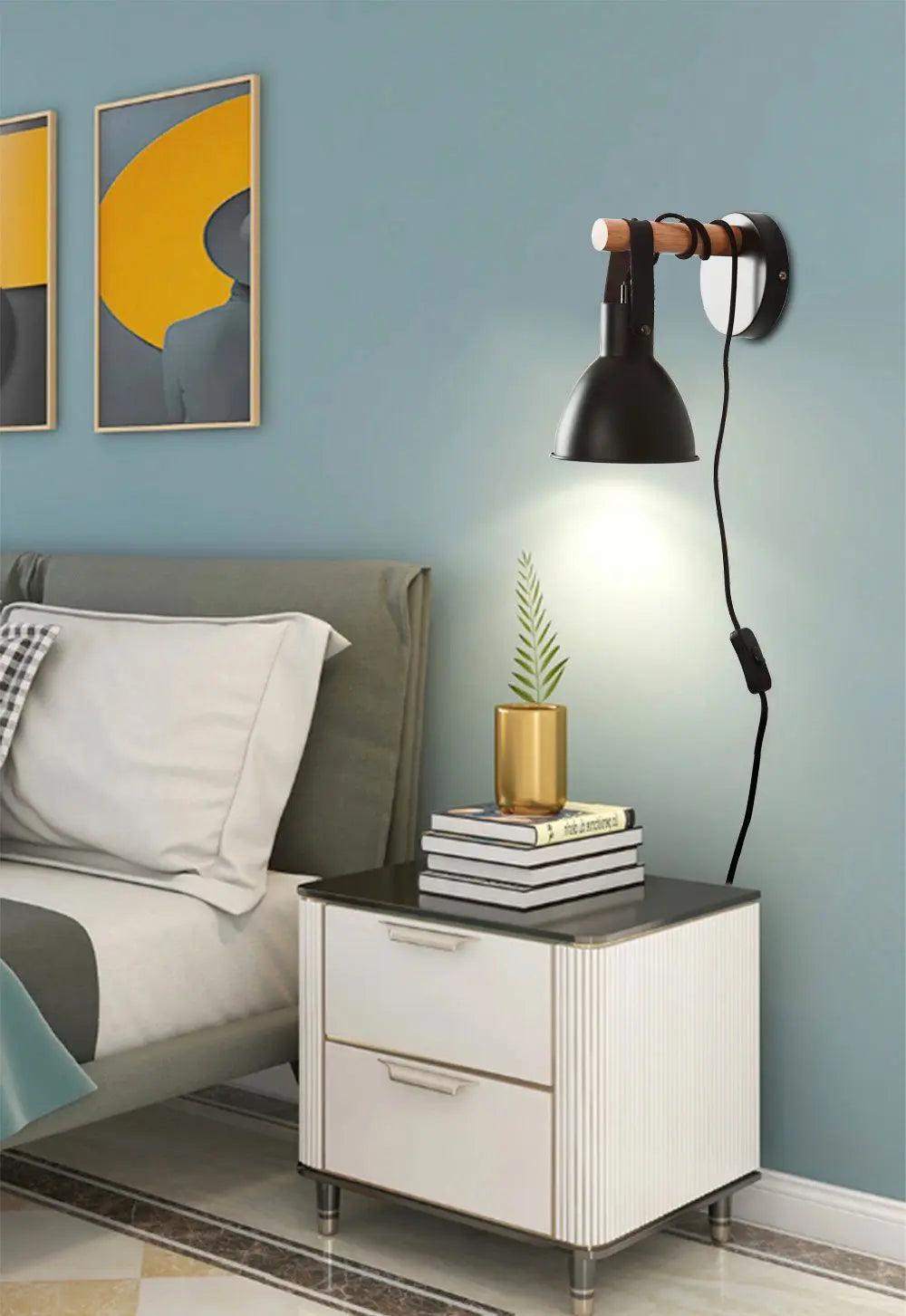 Algunda - Industrial Plug in Wall Sconce