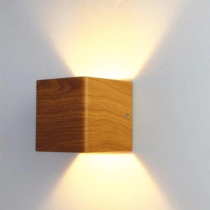 Arle - Nordic Faux Wooden Wall Lights For Bedroom