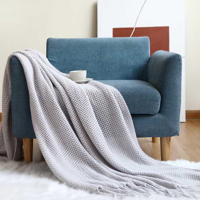 Begga - Battilo Knit Blanket  BO-HA Grey Small