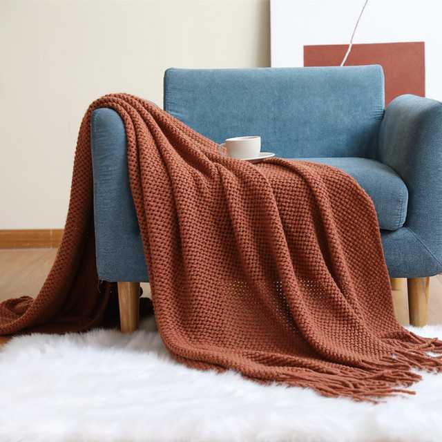 Begga - Battilo Knit Blanket  BO-HA Brown Small