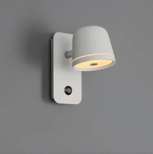 Runar -  LED Dimmable Wall Lamp with Switch  BO-HA Black