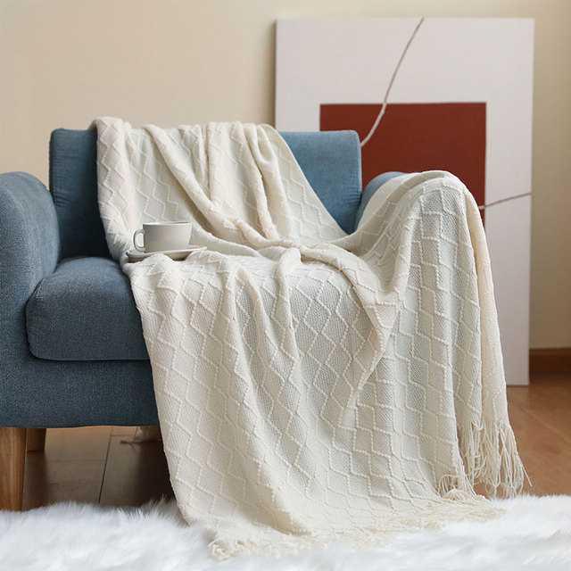 Bríet - Nordic Knit Blanket  BO-HA Cream Small