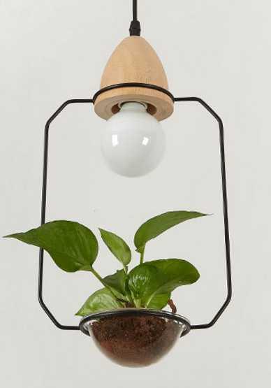 Deka - Pot Pendant Planter Light  BO-HA Black B