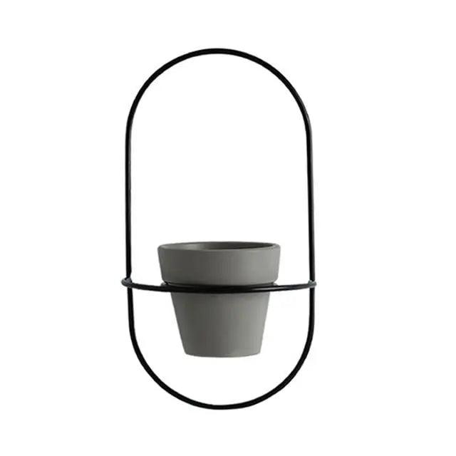 Elin - Nordic Flower Pot  BO-HA Grey / Black