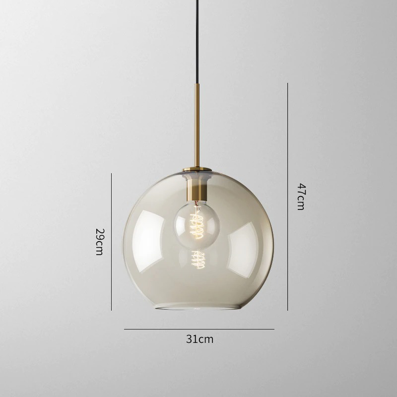 Millay - Glass Pendant Lights  BO-HA Large Circle