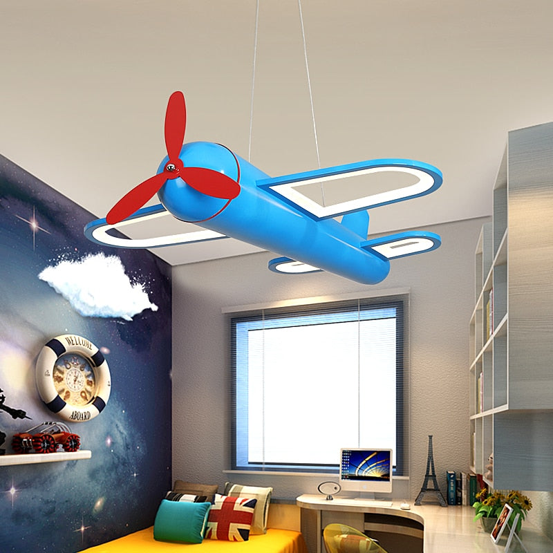 Osmo - Plane Hanging Pendant Light Childrens Lighting  BO-HA Blue