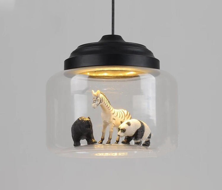 Mirjam - Animal Pendant Light for Nursery Childrens Lighting  BO-HA Black