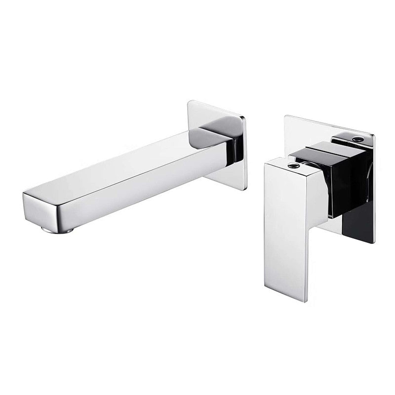 Kelsye - Modern Wall Mount Waterfall Bathroom Faucet