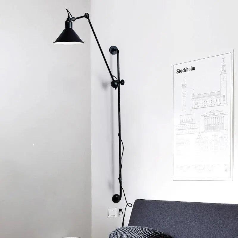 Haley - Industrial Plug In Wall Sconce