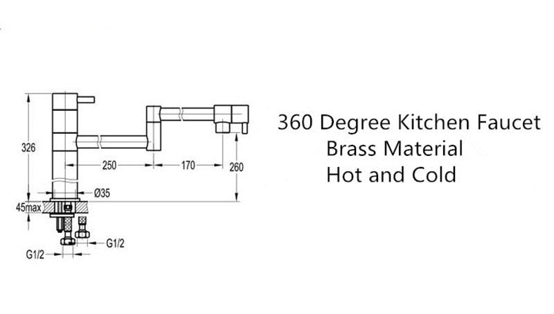 Savera - Pot Filler Faucet Deck Mounted Kitchen Faucet