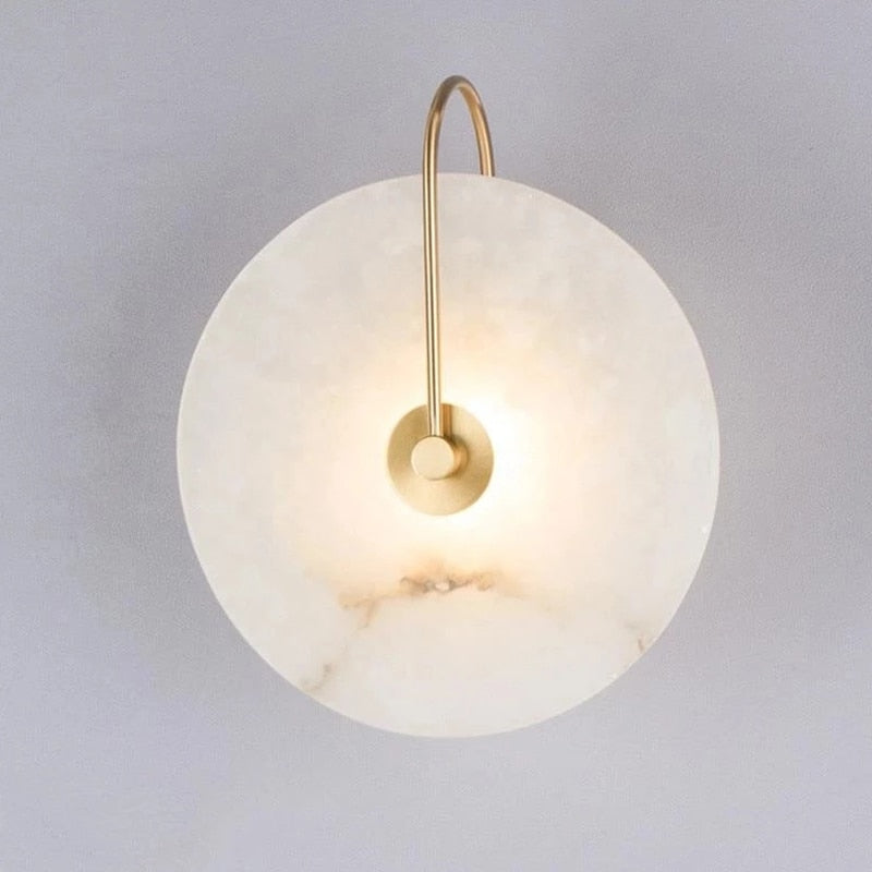 Mildri - Modern Marble Lamp Wall LED Lights  BO-HA Gold Medium (16 cm / 6.2″)