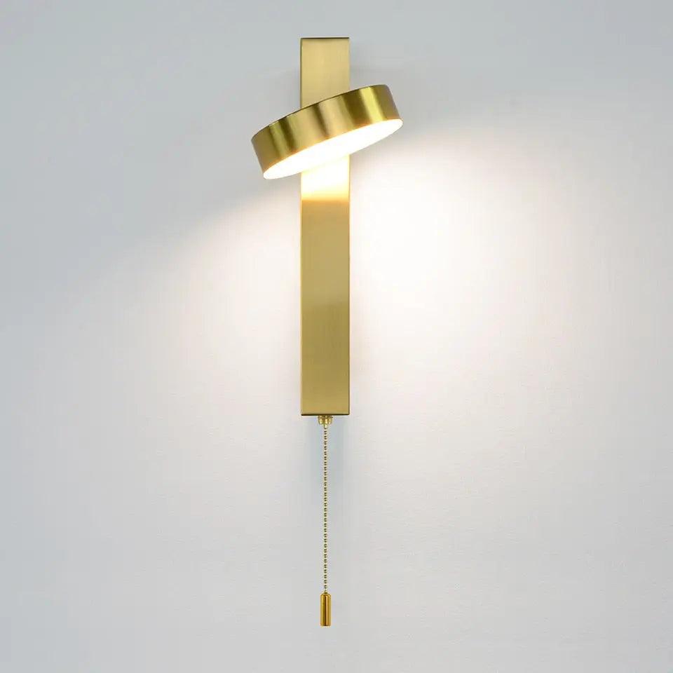 Lif - 350° Modern Wall Sconces  BO-HA Gold with Gold Switch Natural (4000K)