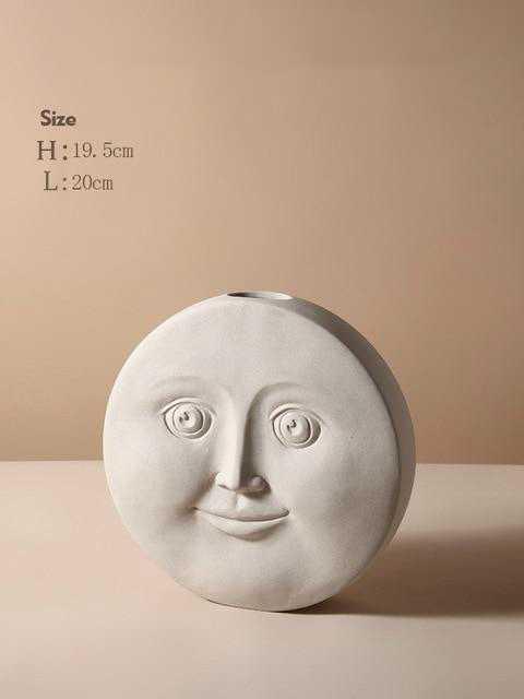 Linnea - Nordic Ceramic Face Vase  BO-HA Linnea - H