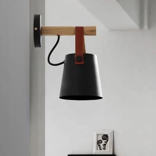 Marit - Nordic Wooden Wall Lights for Bedroom  BO-HA Black