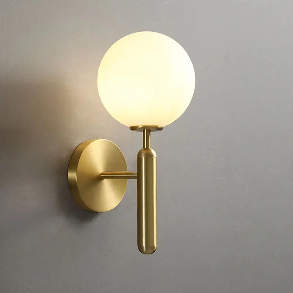 Mynte - Luxury Wall Sconce  BO-HA Gold with Milk Glass