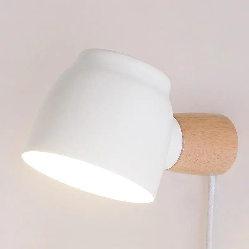 Oona - Nordic Plug in Wall Sconce  BO-HA White