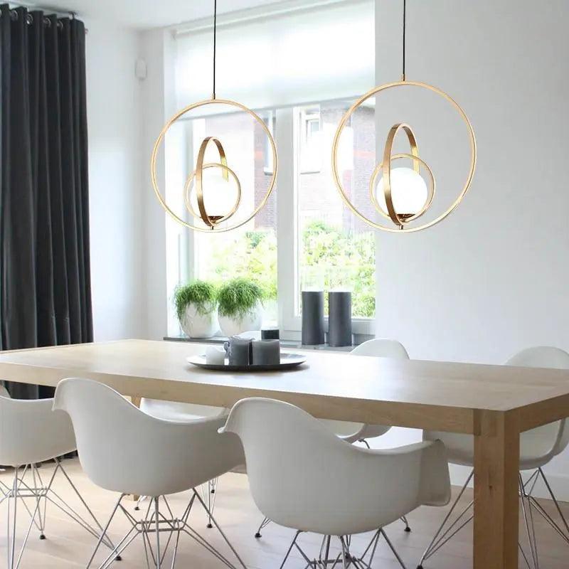 Rota - Rotating Gold Pendant Light