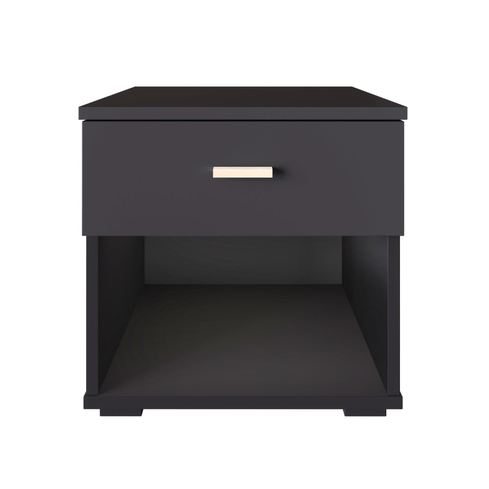 Ulf - Modern Black Nightstand Small Bedside Table