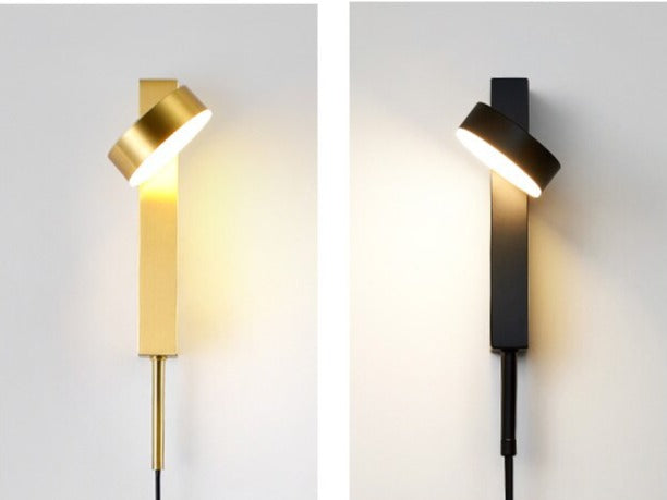 Emelie - Gold Wall Lamp with Dimmer Switch