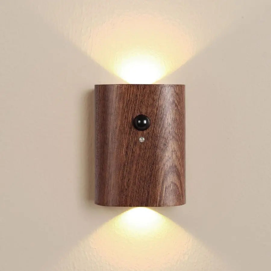 Odin - Motion Sensor Battery Operated Wall Sconces  BO-HA Dark Wood