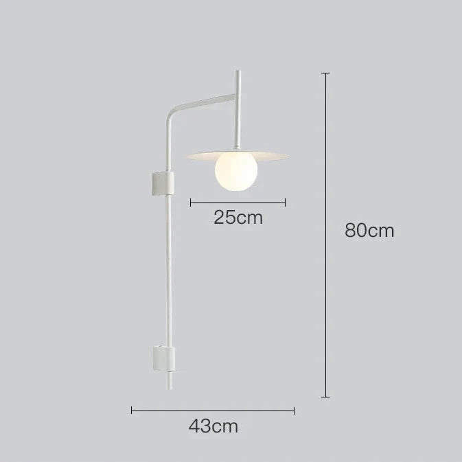 Nissa - Modern Bedside Wall Light  BO-HA White Large