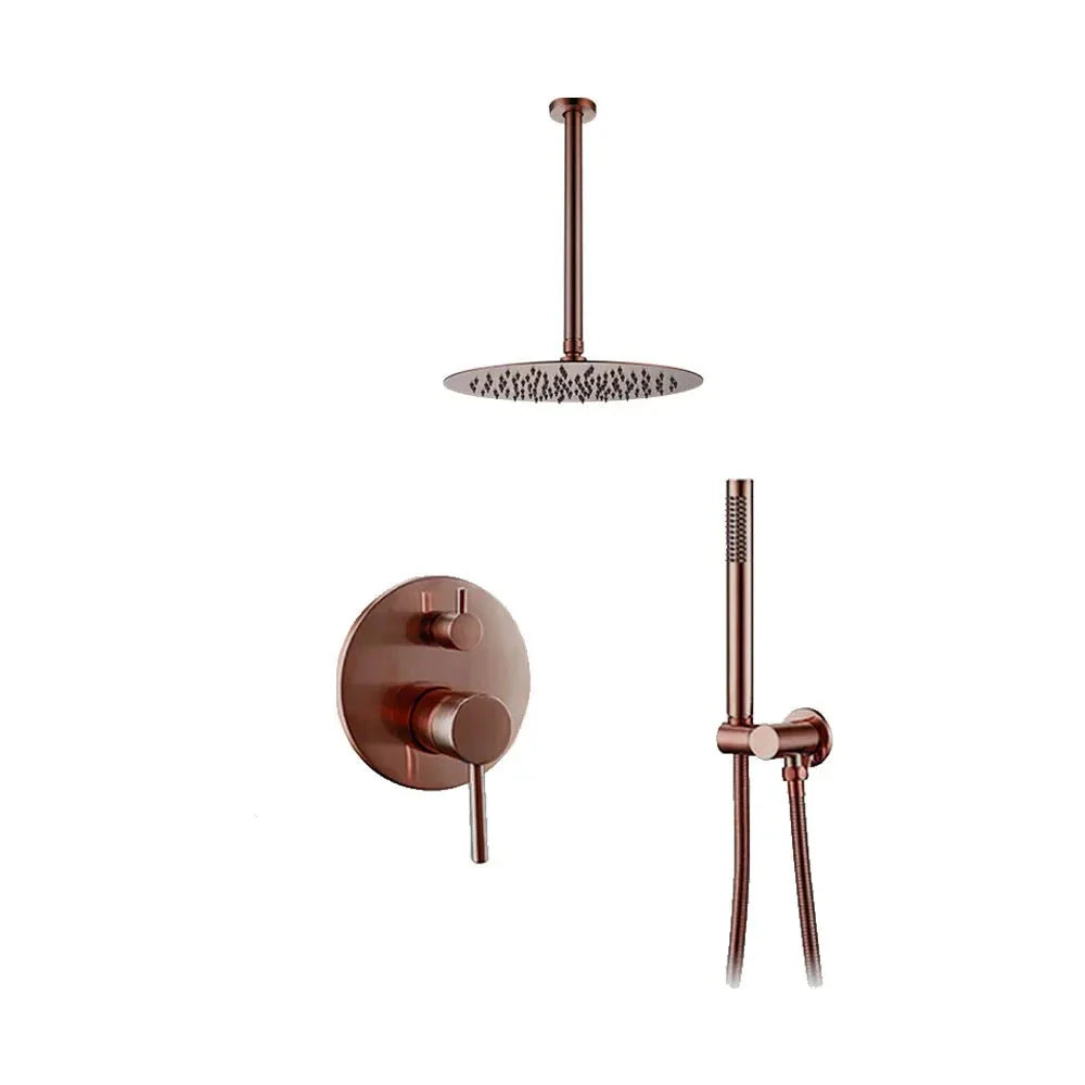 Sanna - Wall Mounted Bathroom Shower Set  BO-HA Brushed Rose Gold 8 inch