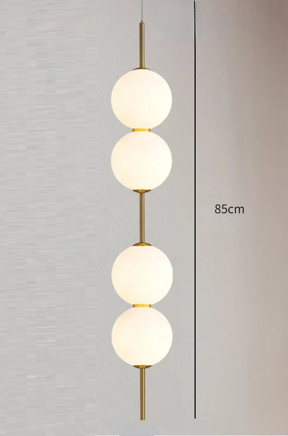 Magnild - Modern Glass Pendant Lights Pendant Lights for Bedroom  BO-HA 4 Heads