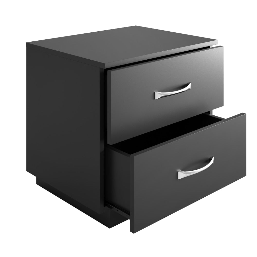 Niklas - Black Nightstand Black Furniture Nightstand Small Bedside Table