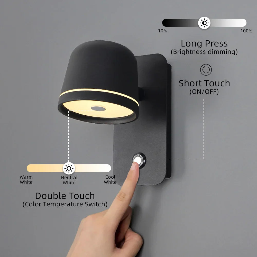 Runar -  LED Dimmable Wall Lamp with Switch