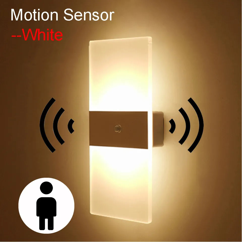 Rikard - Rechargeable Wall Light with Switch Dimmable  BO-HA White Montion Sensor