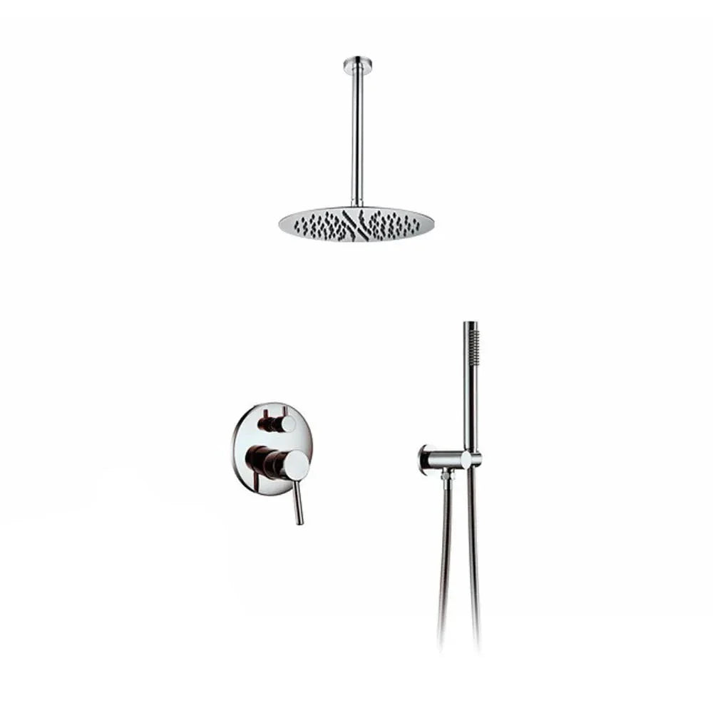 Sanna - Wall Mounted Bathroom Shower Set  BO-HA Polished Chrome 8 inch