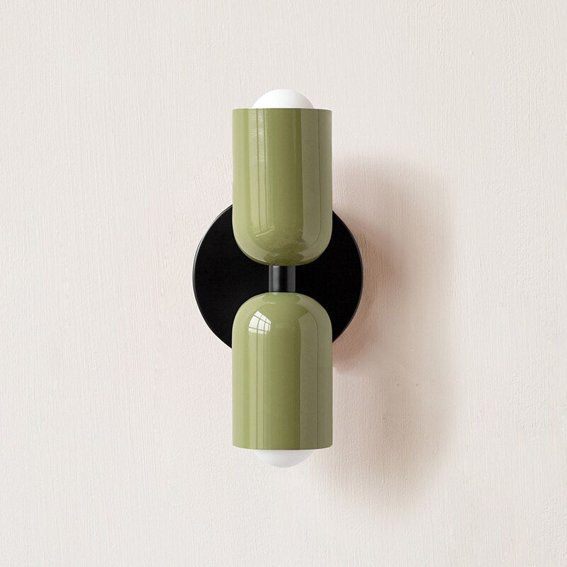 Afli - Colorful Modern Wall Sconce BO-HA Black Green Hardwired