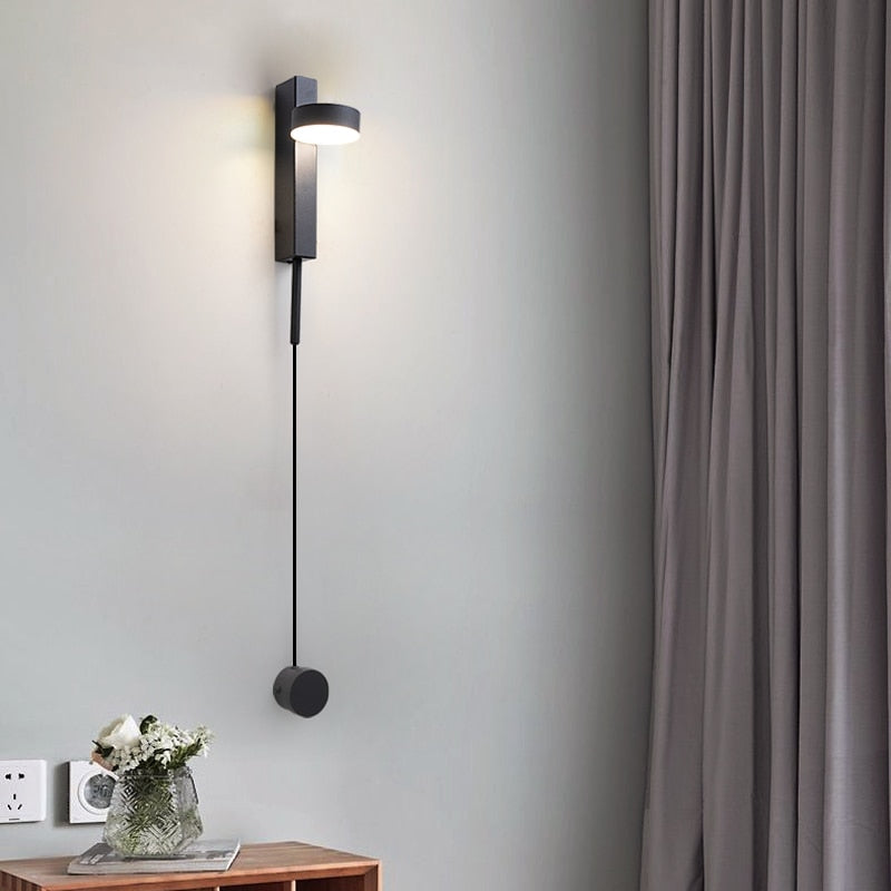 Emelie - Gold Wall Lamp with Dimmer Switch