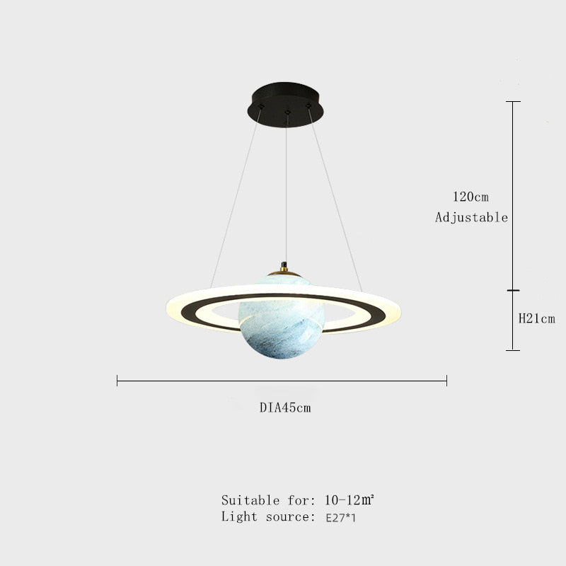 Bror - Childrens Lighting Planet Pendant Light Nursery Lamp