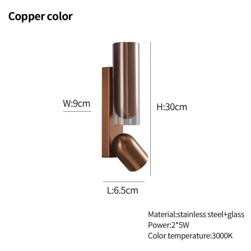 Gro - Bedroom Wall Reading Lamps  BO-HA Copper