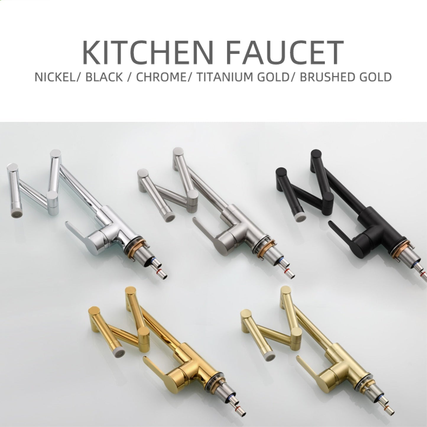 Sailea - Pot Filler Faucet Brass Kitchen Faucet