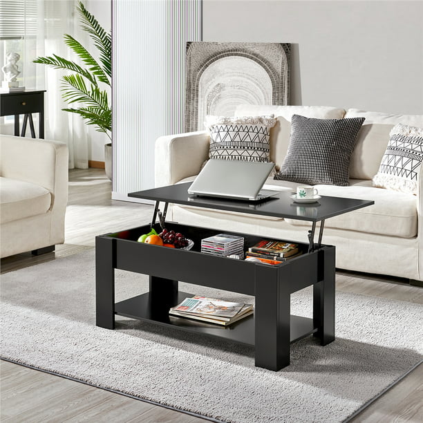 Tindra - Lift Top Coffee Table with Storage Square Coffee Table with Storage  BO-HA Black 38.6in Wide