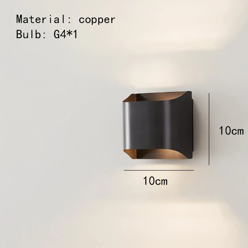 Yrsa - Modern Brass LED Wall Lamp Foyer