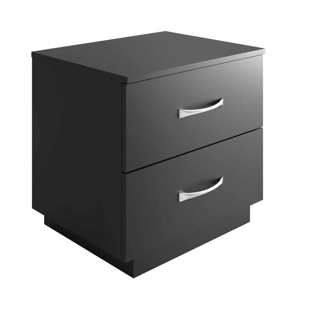 Niklas - Black Nightstand Black Furniture Nightstand Small Bedside Table