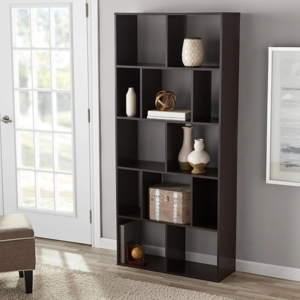 Ivar - Book Shelf Wood Wall Shelves Wood Storage Shelves  BO-HA Espresso