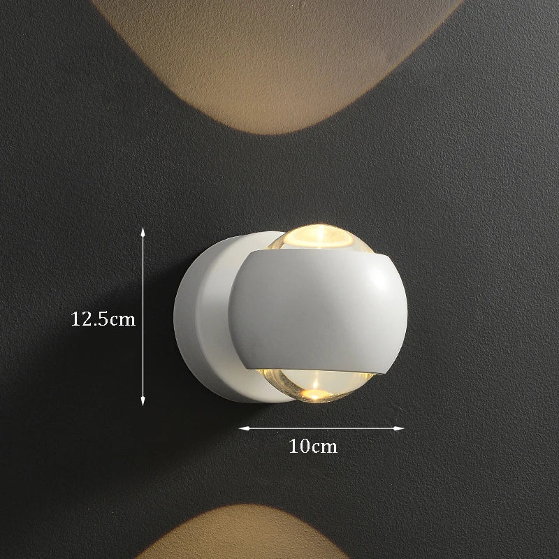 Jorid - Modern Brass LED Wall Lamp Foyer  BO-HA White