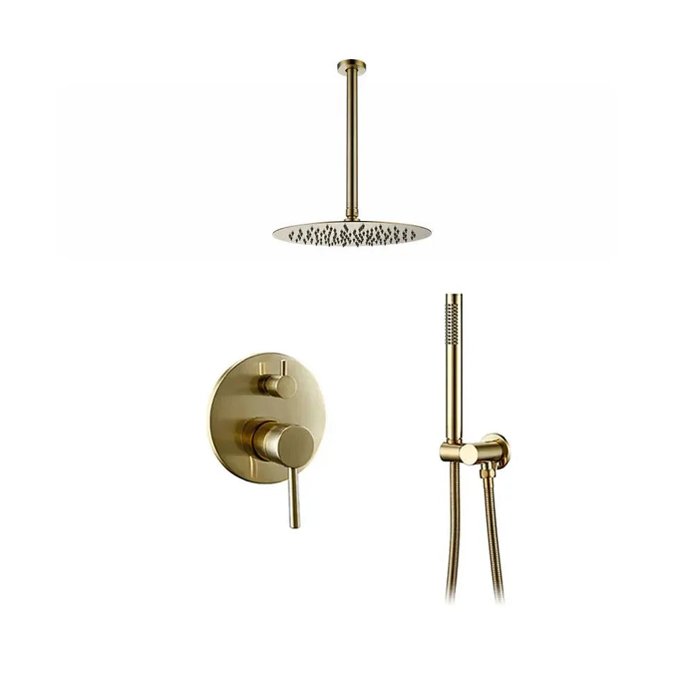 Sanna - Wall Mounted Bathroom Shower Set  BO-HA Brushed Gold 8 inch